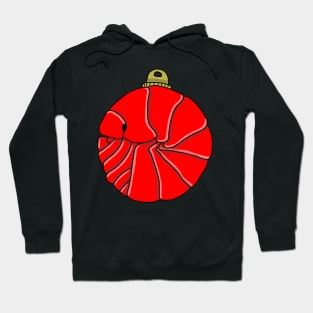 red isopod bauble Hoodie